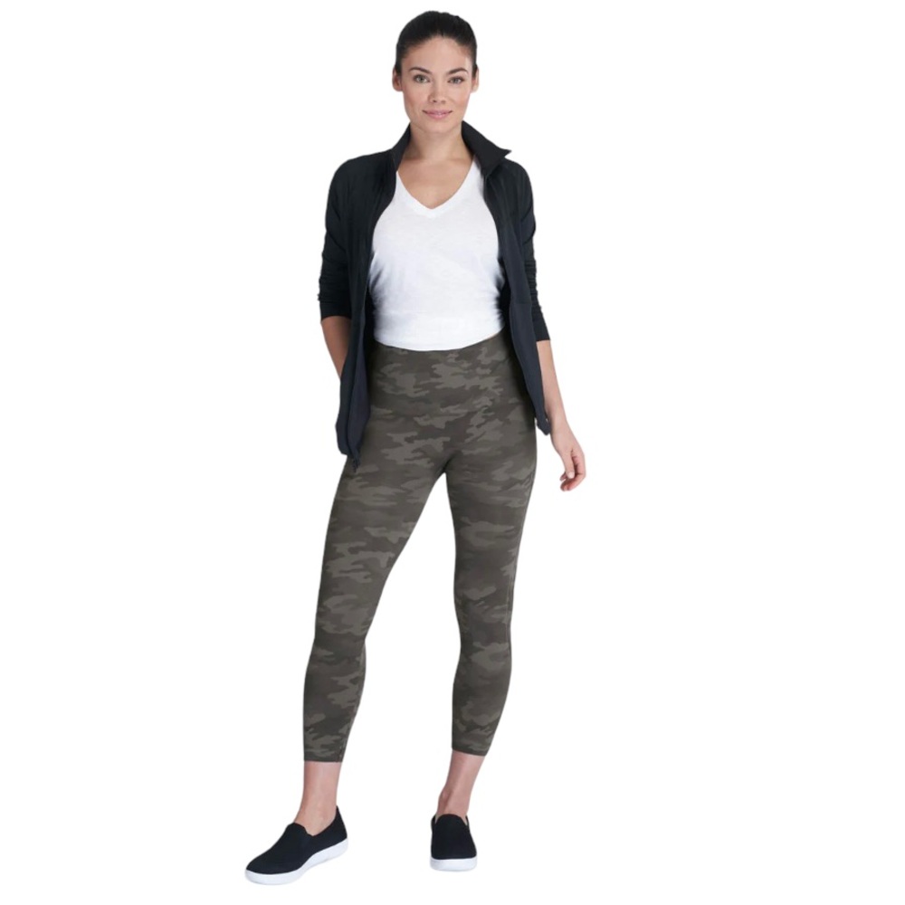 Spanx Look At Me Now High Rise Tummy Control Leggings XL Camo Shaping
